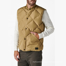 Waterproof windproof padding heated vest,custom men's waistcoat padded vest for winter outdoor